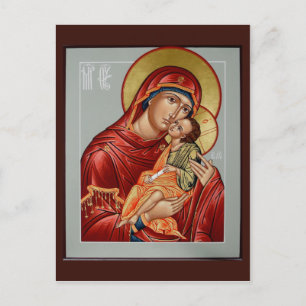 Postale Carte de prière Sweet Kisser Mère de Dieu