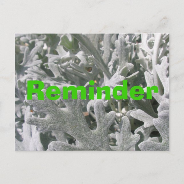 Postale Carte de rappel (Devant)