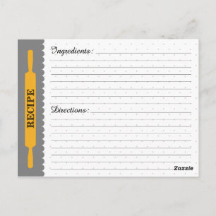 Postale Carte de recette