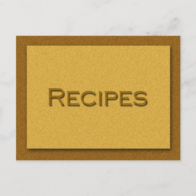 Postale Carte de recette (Devant)