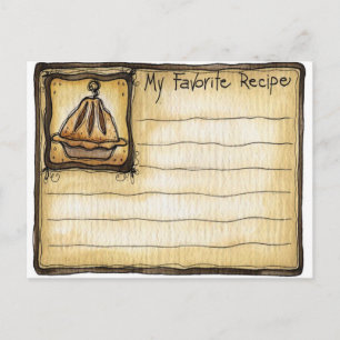 Postale carte de recette