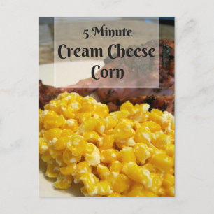 Postale Carte de recette au fromage à la crème de 5 minute