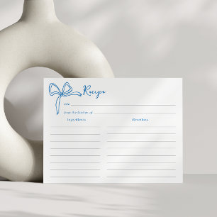 Postale Carte de recette de douche nuptiale Dolce Vita