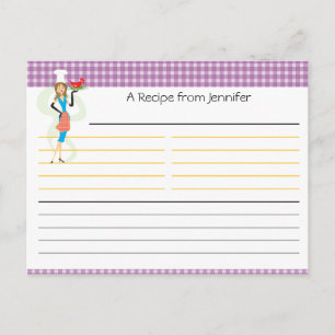 Postale Carte de recette Fête des mariées