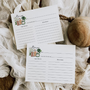 Postale Carte de recette Fête des mariées de marché agrico