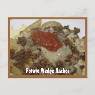 Postale Carte de recette Nachos Potato Wedge