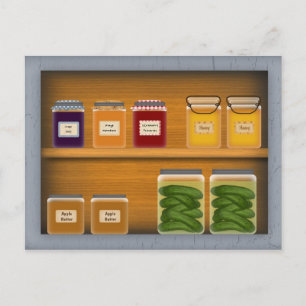 Postale Carte de recettes de la carte à plateau