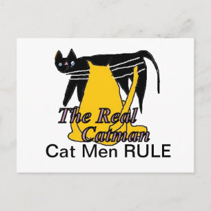 Postale Carte de règle pour hommes chats