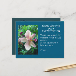 POSTALE CARTE DE REMERCIEMENT