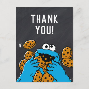 Postale Carte de remerciement d'anniversaire avec Monstre 