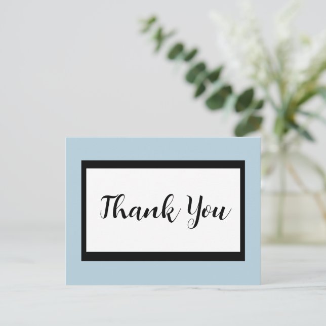 Postale Carte de remerciement de script (Debout devant)