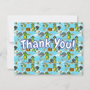 Postale Carte de remerciement des aventures de Nae Nae et 