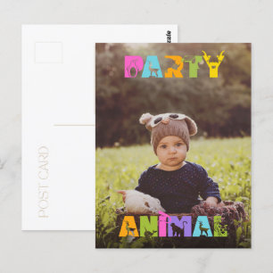 Postale Carte de remerciement personnalisée avec photo pou