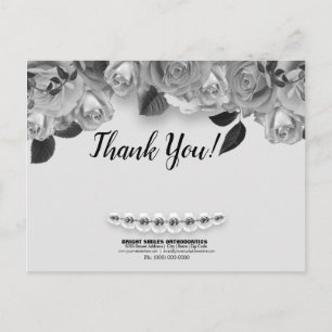 Postale Carte de remerciement pour orthodontiste dentiste 