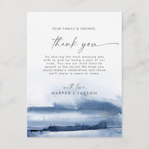Postale Carte de Remerciement Réception à l'Aquarelle Mode