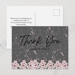Postale Carte de remerciement simple élégante