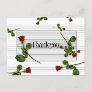 Postale Carte de remerciement tendance