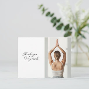 Postale Carte de remerciement Yoga Namaste