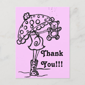 Postale Carte de remerciements