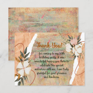 Postale CARTE DE REMERCIEMENTS À THÈME VINTAGE customisé