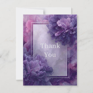 Postale Carte de remerciements Abstrait et frontalier viol