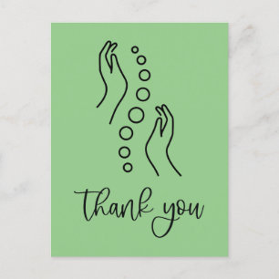 Postale Carte de remerciements chiropratique