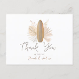 Postale Carte de remerciements de Baby shower bébé à bord