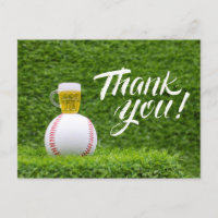 Carte de remerciements de baseball