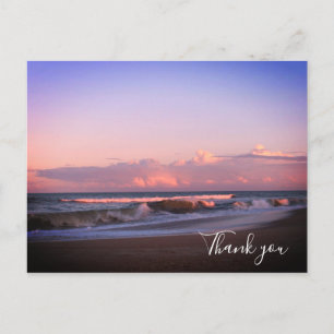 Postale Carte de remerciements de coucher du soleil