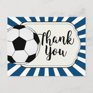 Postale Carte de remerciements de football, carte de remer