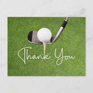 Postale Carte de remerciements de golf