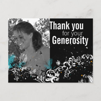Postale Carte de remerciements de graduation personnalisée