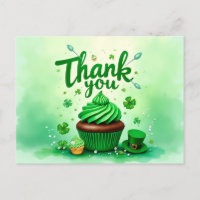 Carte de remerciements de la Saint-Patrick
