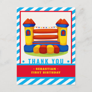 Postale Carte de remerciements fête d'anniversaire de la m