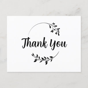 Postale Carte de remerciements   mots de remerciement