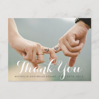 Postale Carte de remerciements photo mariage