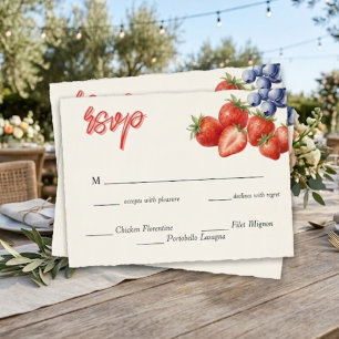 Postale Carte de réponse pour la soirée de mariage aux fra