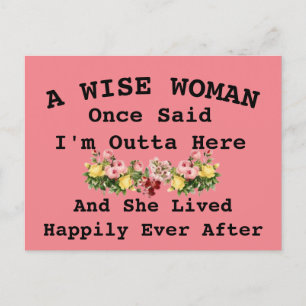 Postale Carte de retraite pour femmes Elle