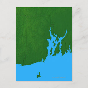 Postale Carte de Rhode Island