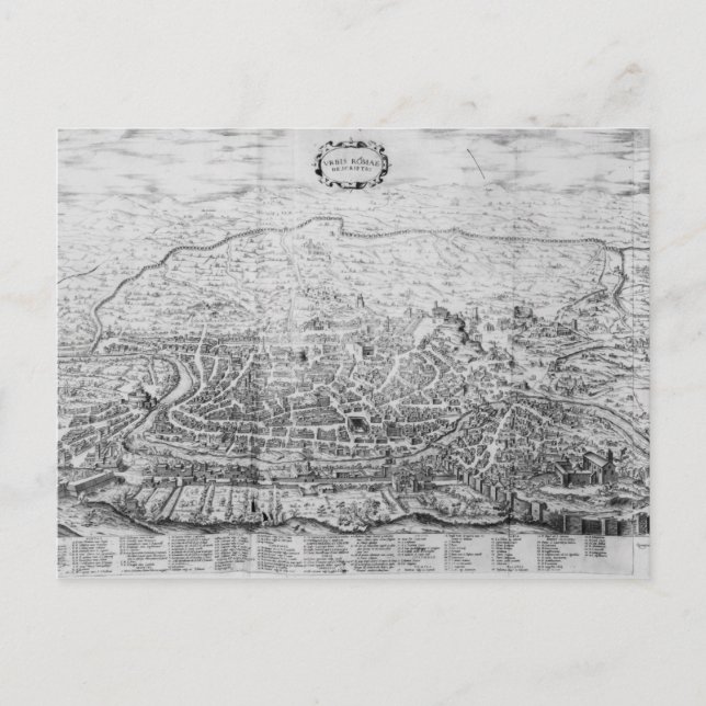 Postale Carte de Rome (Devant)