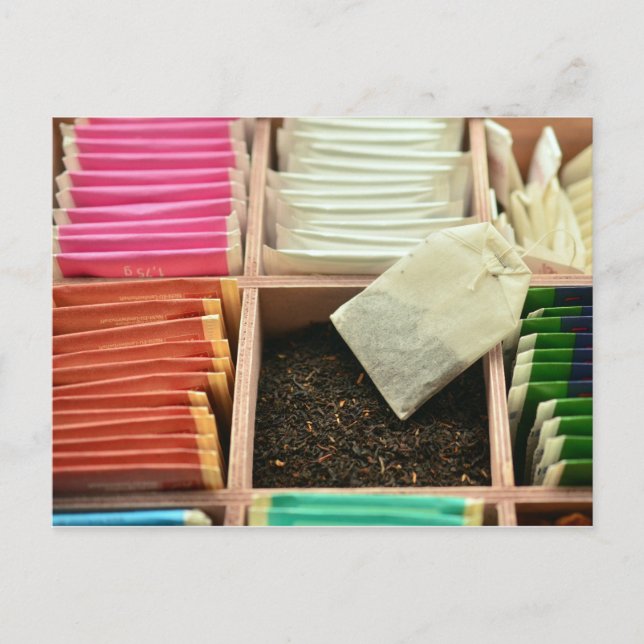 Postale Carte de sacs à thé (Devant)