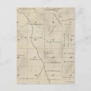Postale Carte de section du comté de T23S R29E Tulare