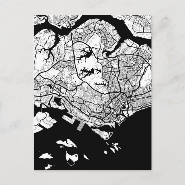 Postale Carte de Singapour (Devant)