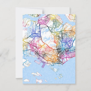 Postale Carte de Singapour