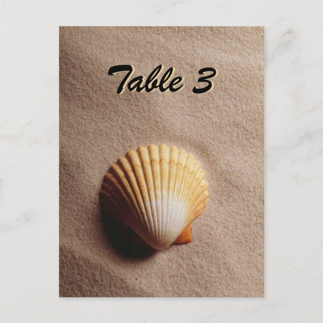 Postale Carte de table Beach Serenity (Devant)