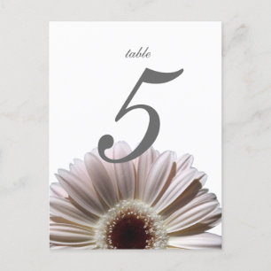 Postale Carte de table Gerbera Daisy/Mariage