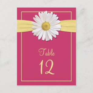 Postale Carte de table Watermelon rose Shasta Daisy