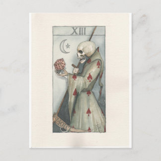 Postale carte de tarot de mort murphy dominic