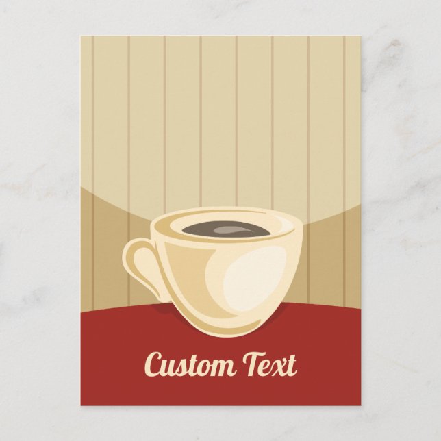 Postale Carte de tasse de café (Devant)