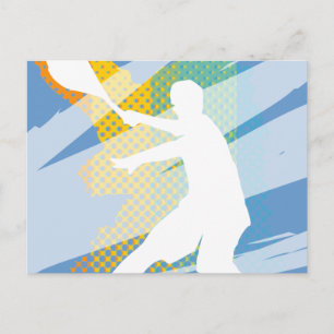 Postale Carte de tennis pour joueurs de tennis et amateurs